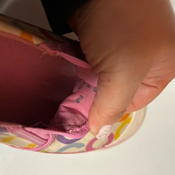 2 For $25 💕Coach multi coloured canvas slip ons - Picture 7 of 7